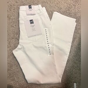 Classic White Straight Leg Jeans